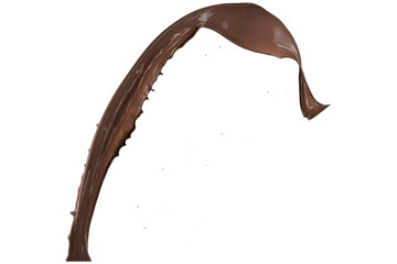 Splash chocolate 3d rendering