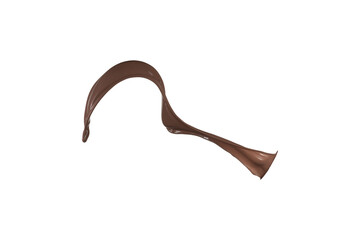 Splash chocolate 3d rendering