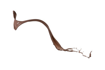Splash chocolate 3d rendering