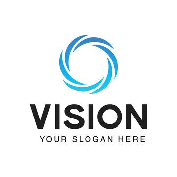 vision abstract logo vector design