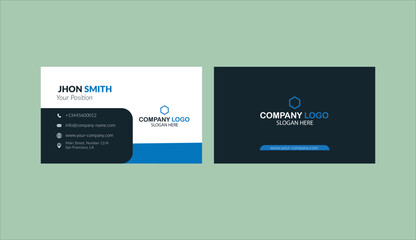 Modern Business Card Design Template, Creative Visiting Card
