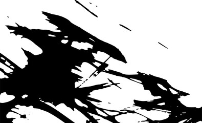 Rustic splash vector texture. Abstract background. Weathered surface and shape. Dirty and damaged backdrop. Vector graphic illustration with transparent white. EPS10.