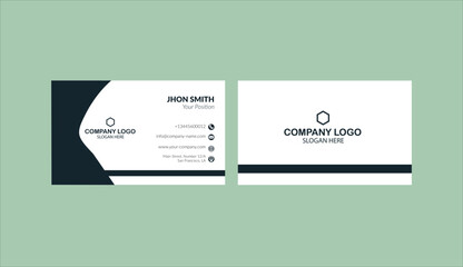 Modern Business Card Design Template, Creative Visiting Card