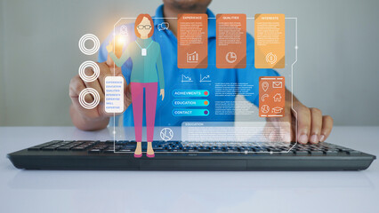 Discover the essence of personal data management via Hologram HUD technology. Optimize listings for maximum visibility. Perfect for microstock platforms. Passionate photographer's perspective.