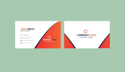 Business card template design visiting card