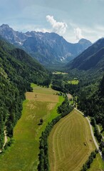 drone photo Logarska valley, Logarska dolina slovenia europe © clemMTravel