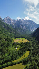 drone photo Logarska valley, Logarska dolina slovenia europe  © clemMTravel