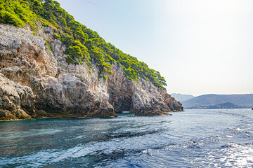 Elafiti Islands in croatia close to Dubrovnik on coastline