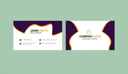 Business card template design visiting card