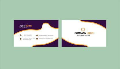 Business card template design visiting card