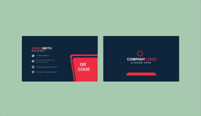 Business card template design visiting card