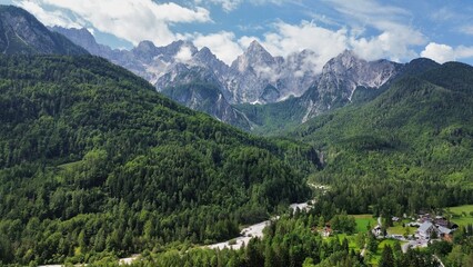 drone photo Mountains Triglav Slovenia