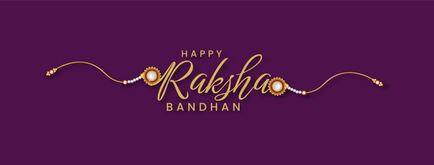 Decorated Rakhi for Indian festival of brother and sister bonding celebration Raksha Bandhan