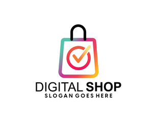 Digital Commerce Continuous Line Editable Icon