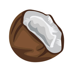 Half of a coconut, graphic