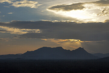 sunrise over the mountains