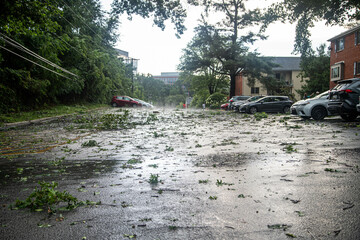 aftermath a severe thunderstorm happened in Maryland on July 29 2023 