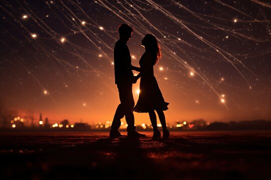 couples dancing under the stars.