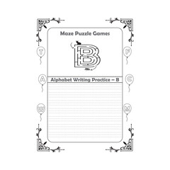 Maze Puzzle Games Alphabet With Mouse And Cat