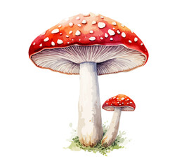 Pilz Pilze Wasserfarben - obrazy, fototapety, plakaty