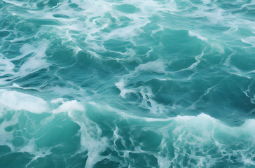 Obraz premium Aerial Shot of Water and Waves