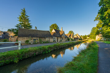 Lower Slaughter village in Cotswold. England