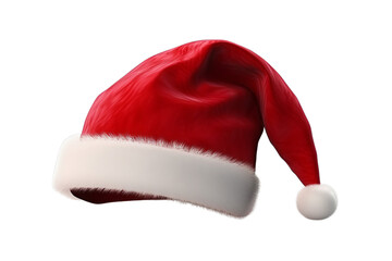 Santa Claus Christmas hat isolated on transparent background PNG