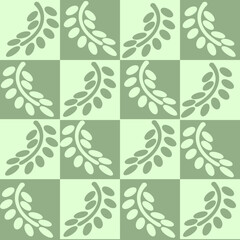Fototapeta premium Leaf Checker Pattern