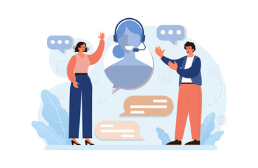 Virtual events. Online education, conference, exhibition, friends