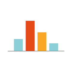 Economy chart form elements of analysis data, pie charts and graphics icons flat pattern 