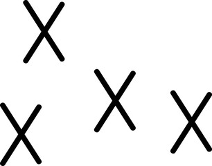 Abstract Crosses Lines