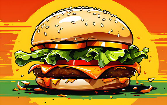 Photo a burger logo