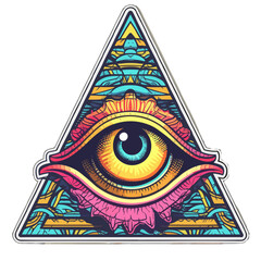 Mystische Pyramide mit allsehendem Auge