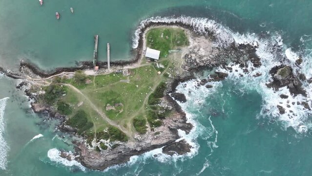 Florianopolis, Arma&ccedil;&atilde;o beach, aerial view. Santa Catarina, SC
