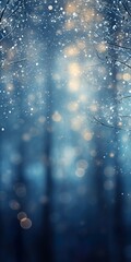 Out of focus blurred winter season abstract nature background with lots of bokeh. ai generative.