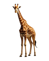 Giraffe isolated on white background