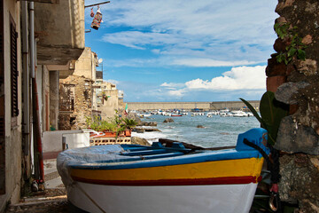 Fototapeta na wymiar The city of Scilla in the Province of Reggio Calabria, Italy.