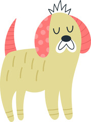 Childish Hand Drawn Dog