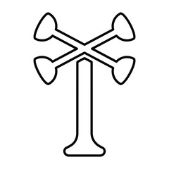 Anemometer Icon In Outline Style