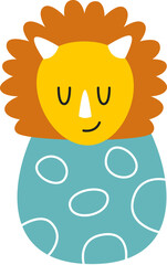 Newborn Dinosaur In Egg