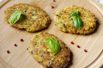 Nutritious Baked Zucchini and Veggie Pancakes: Wholesome Delights for a Healthy Bite