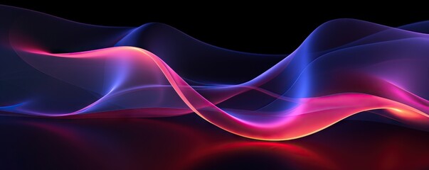 an abstract design with some colors, in the style of luminous 3d objects, violet and pink