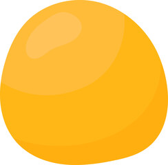 Yellow candy element with shadows