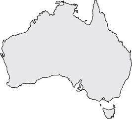 Australia vector map.Australia map.