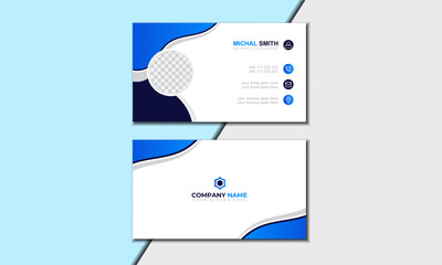 Visiting card design, Print ready.