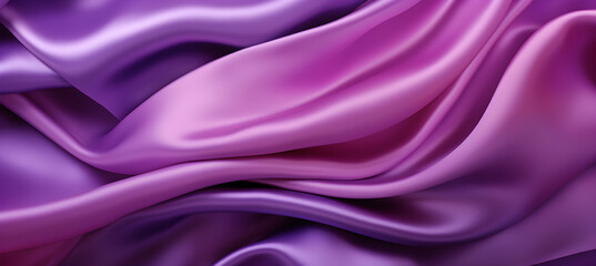 Obraz premium Purple silk background. Generative AI.