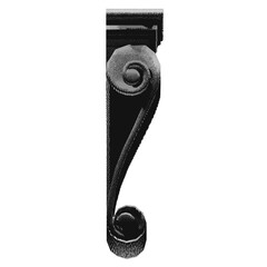 Grayscale Decorative Scroll Corbel in Side View © AlexMelas
