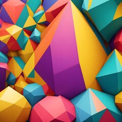 abstract colorful poly background
