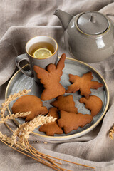 cup of tea and cookies