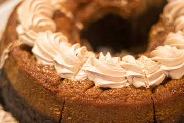 Crema chantilli en pastel